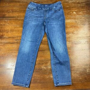 Chico's Size 0.5 R Jeggings Ankle Skinny Leg Stretch Medium Blue Jeans 6 Regular